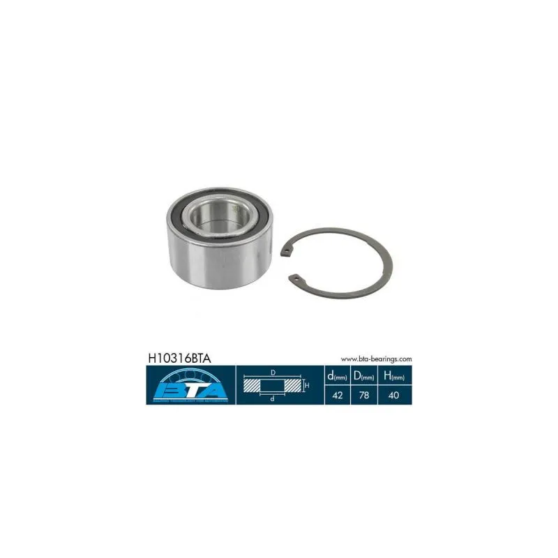 Roulement de roue avant BTA H10316BTA