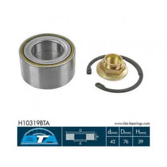 Roulement de roue avant BTA H10319BTA
