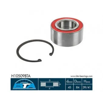 Roulement de roue avant BTA H10509BTA