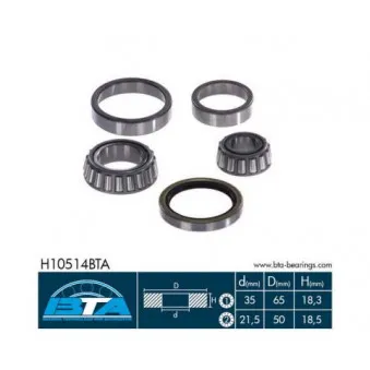 Roulement de roue avant BTA H10514BTA