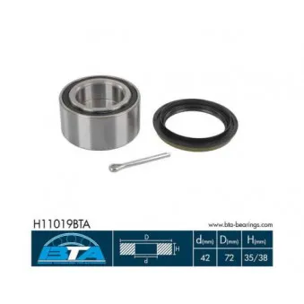Roulement de roue avant BTA H11019BTA