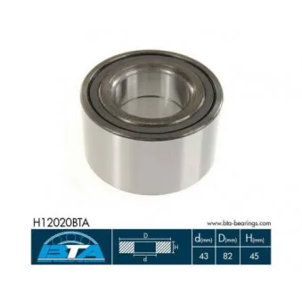 Roulement de roue avant BTA H12020BTA