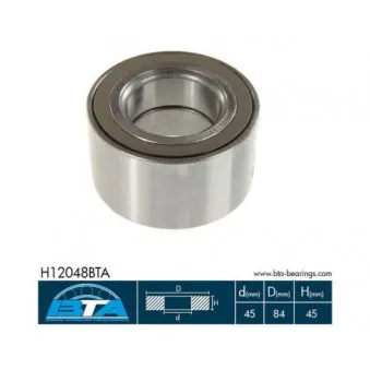 Roulement de roue avant BTA H12048BTA