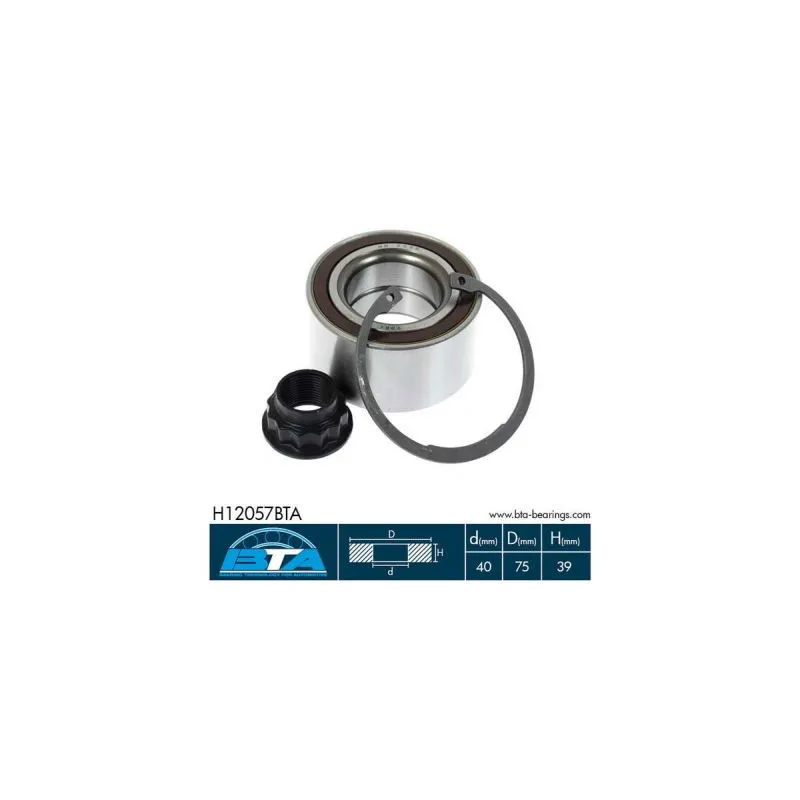 Roulement de roue avant BTA H12057BTA