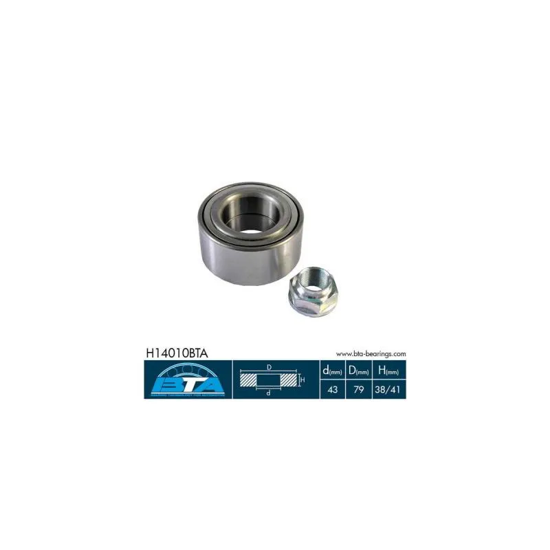 Roulement de roue avant BTA H14010BTA