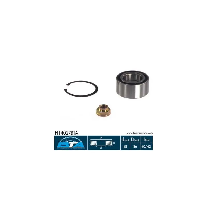 Roulement de roue avant BTA H14027BTA