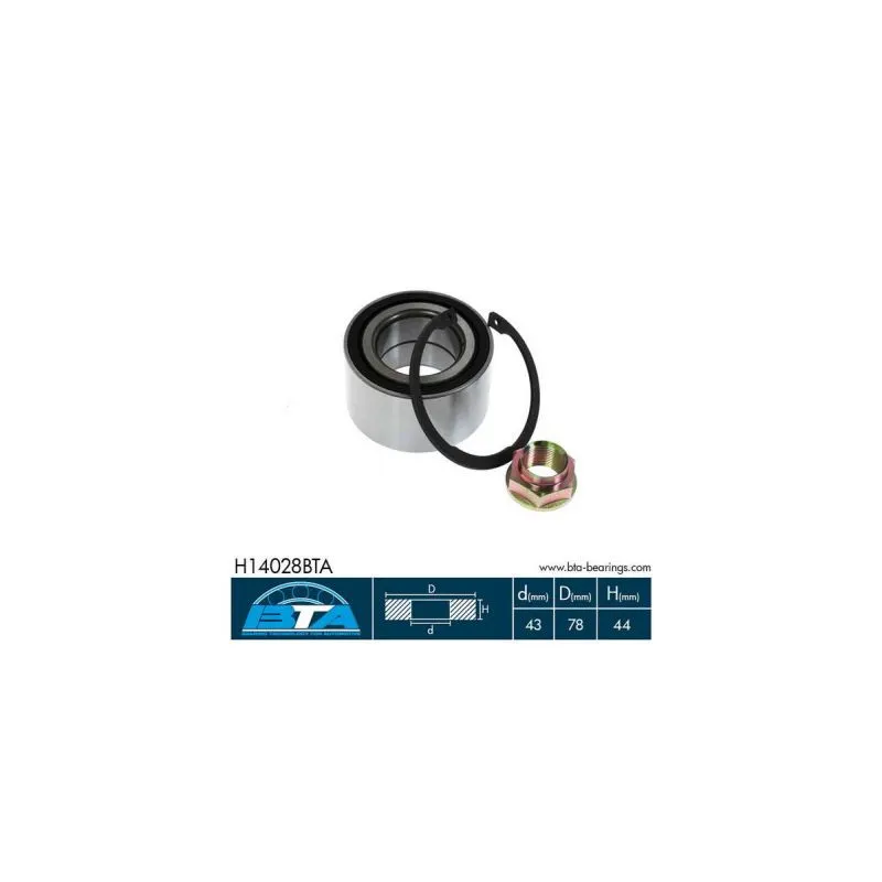 Roulement de roue avant BTA H14028BTA