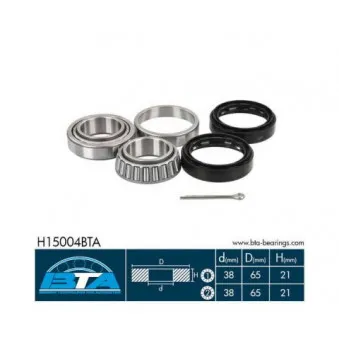 Roulement de roue avant BTA H15004BTA