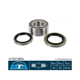 Roulement de roue avant BTA H15010BTA
