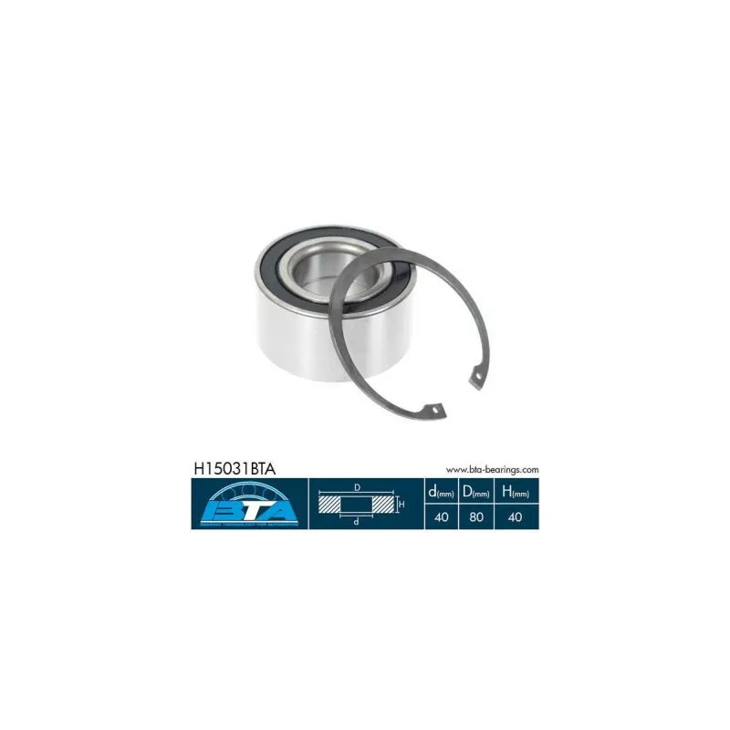 Roulement de roue avant BTA H15031BTA