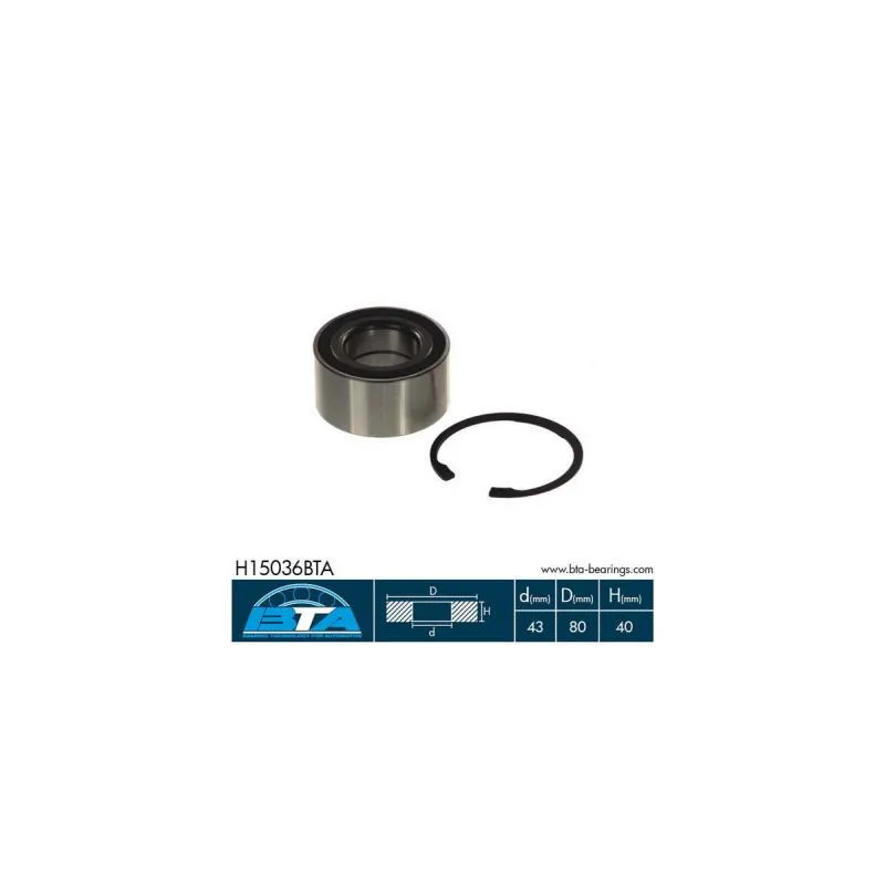Roulement de roue avant BTA H15036BTA
