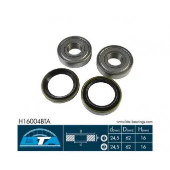 Roulement de roue avant BTA H16004BTA