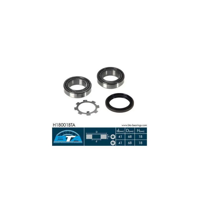Roulement de roue avant BTA H18001BTA