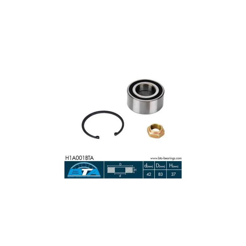 Roulement de roue avant BTA H1A001BTA