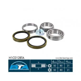 Roulement de roue avant BTA H1C012BTA