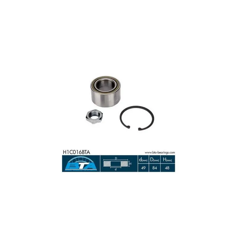 Roulement de roue avant BTA H1C016BTA