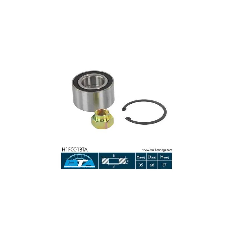 Roulement de roue avant BTA H1F001BTA