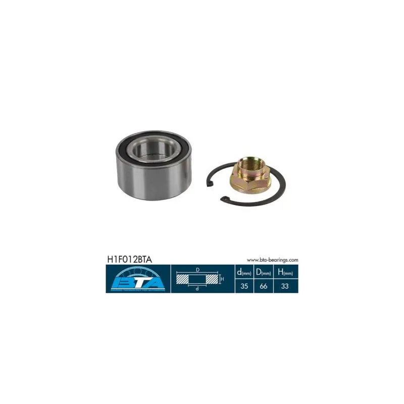 Roulement de roue avant BTA H1F012BTA