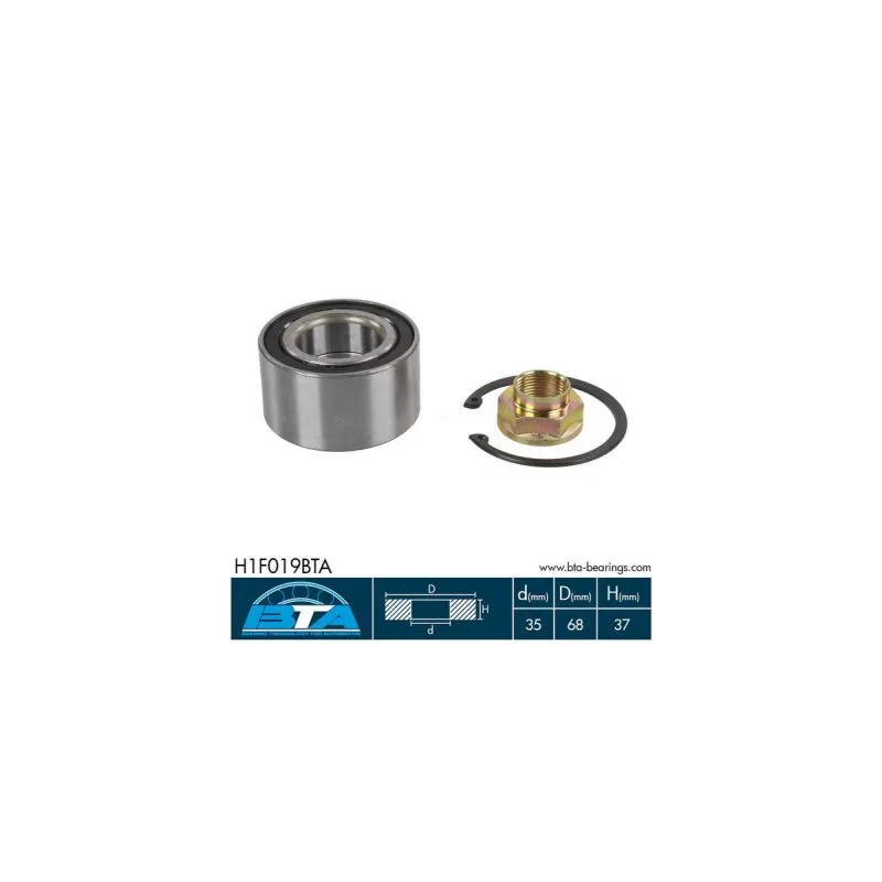 Roulement de roue avant BTA H1F019BTA