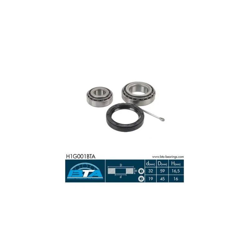 Roulement de roue avant BTA H1G001BTA