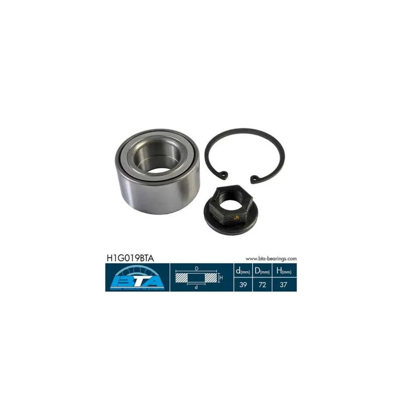 Roulement de roue avant BTA H1G019BTA