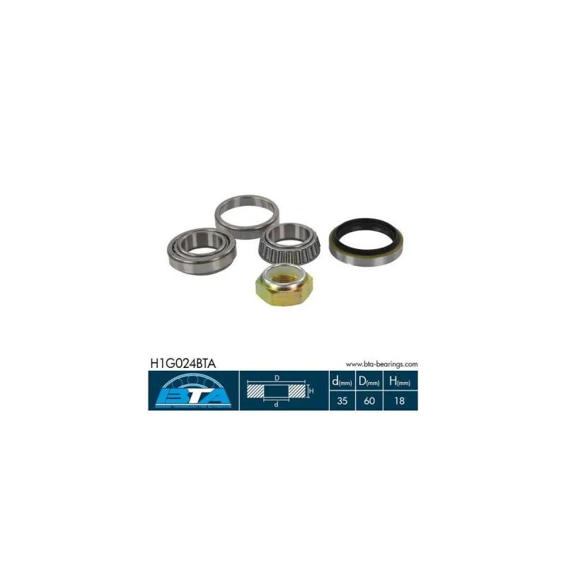Kit de roulements de roue avant droit BTA H1G024BTA