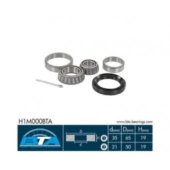 Roulement de roue avant BTA H1M000BTA