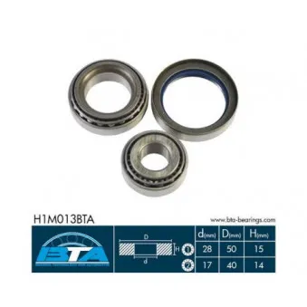 Roulement de roue avant BTA H1M013BTA