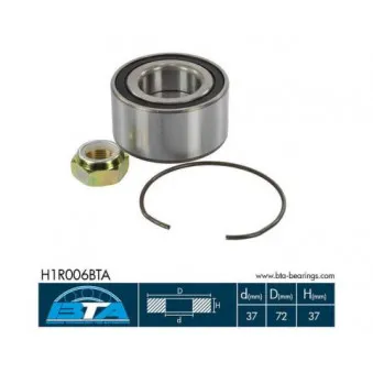 Roulement de roue avant BTA H1R006BTA