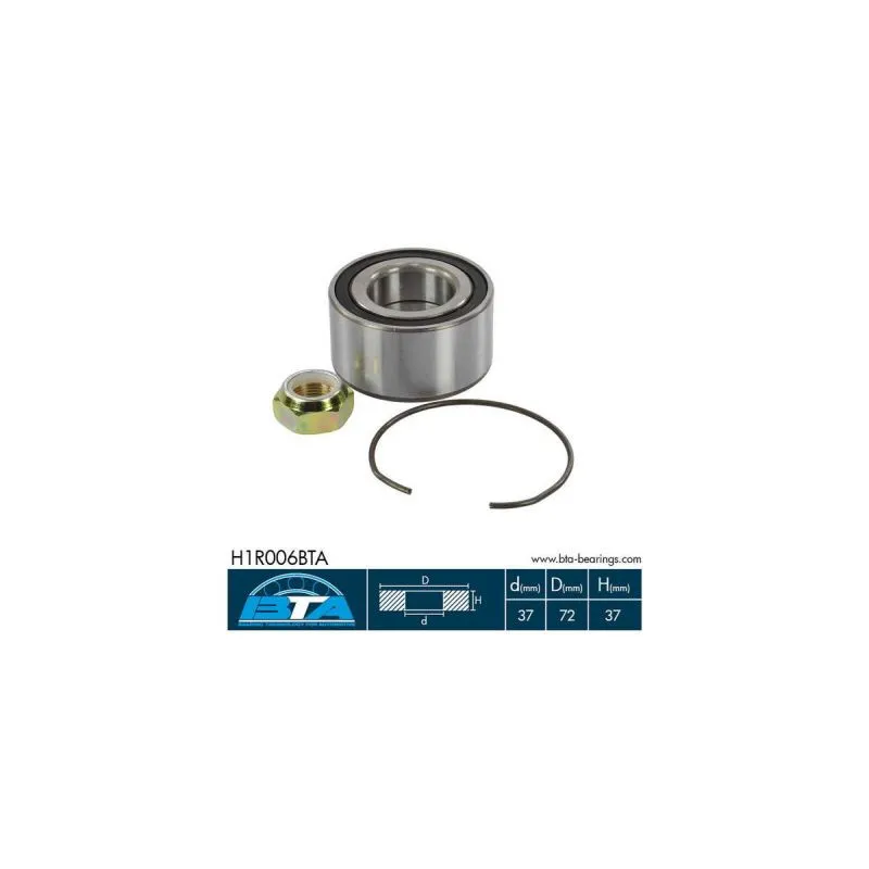 Roulement de roue avant BTA H1R006BTA