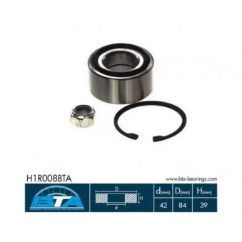 Roulement de roue avant BTA H1R008BTA