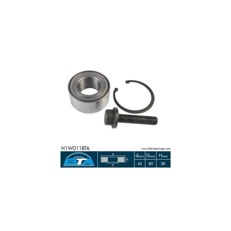 Roulement de roue avant BTA H1W011BTA