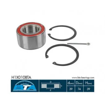 Roulement de roue avant BTA H1X010BTA