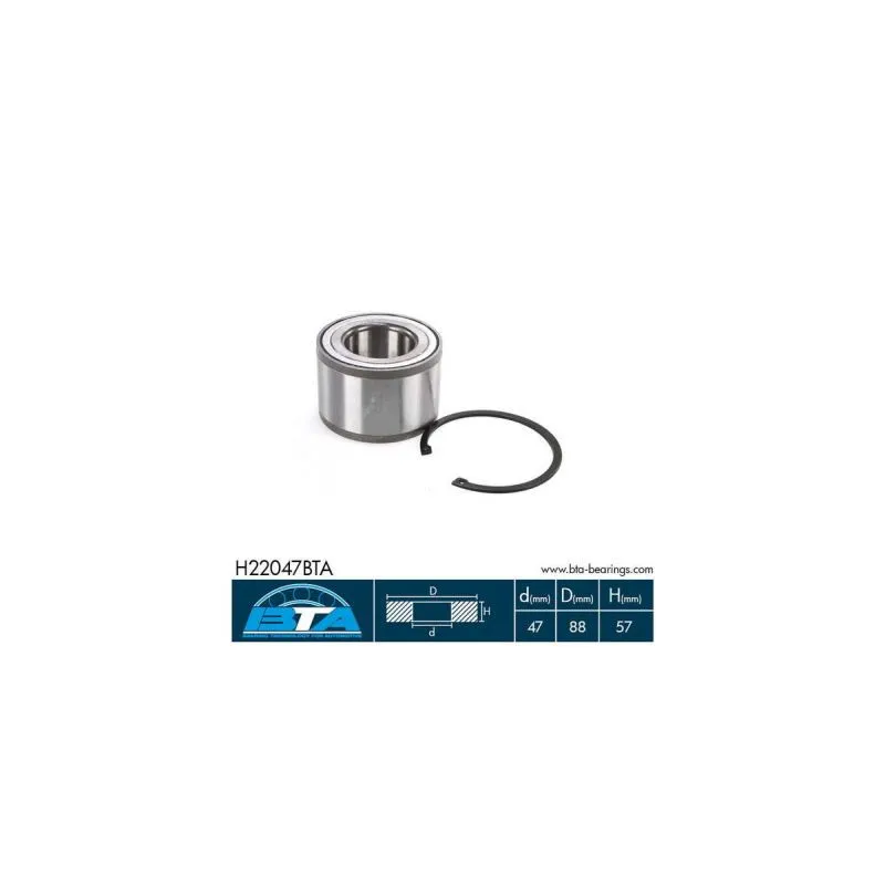 Roulement de roue arrière BTA H22047BTA