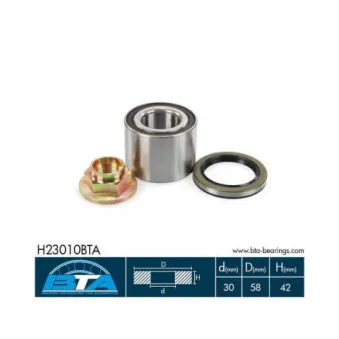 Roulement de roue arrière BTA H23010BTA