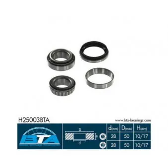 Roulement de roue arrière BTA H25003BTA