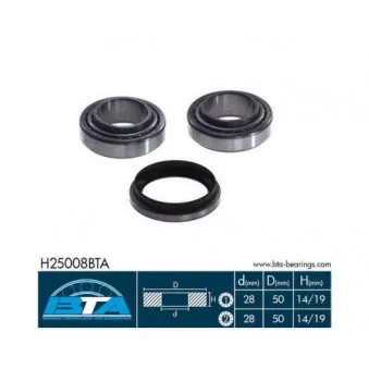 Roulement de roue arrière BTA H25008BTA