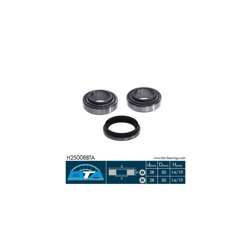 Roulement de roue arrière BTA H25008BTA