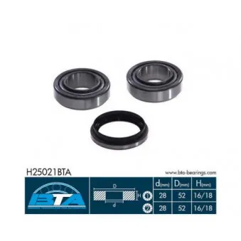Roulement de roue arrière BTA H25021BTA