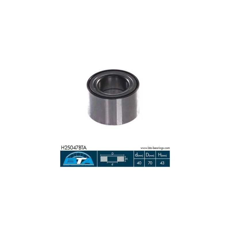 Roulement de roue arrière BTA H25047BTA