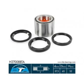 Roulement de roue arrière BTA H27008BTA