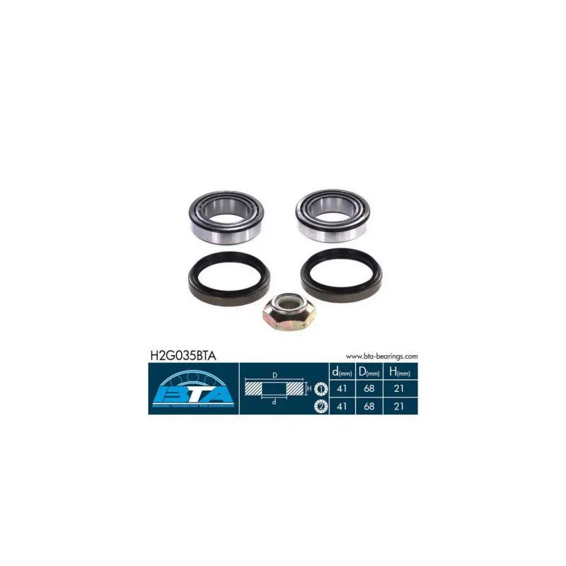 Kit de roulements de roue arrière gauche BTA H2G035BTA
