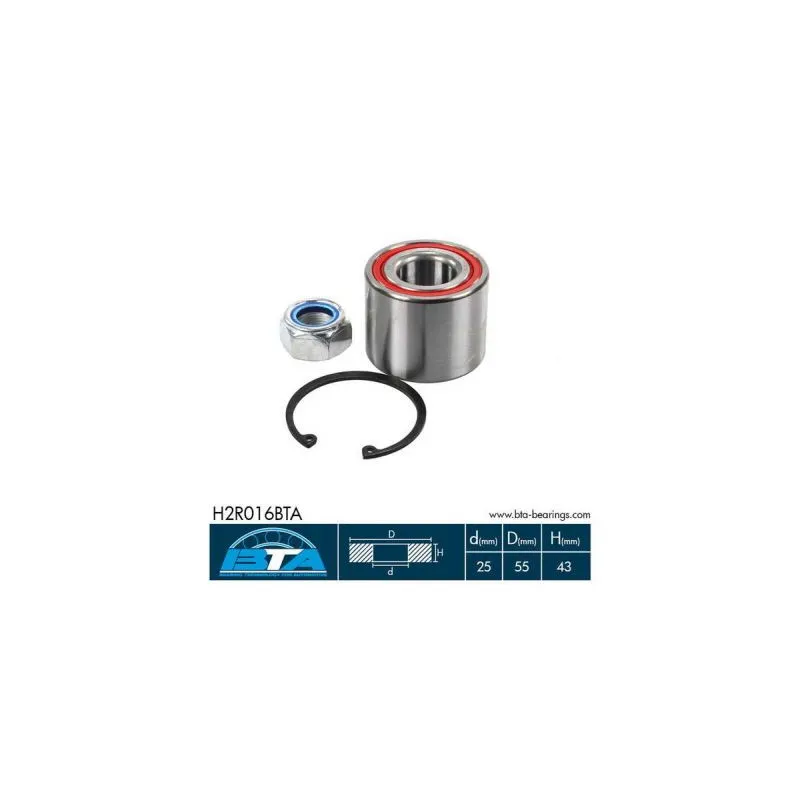 Roulement de roue arrière BTA H2R016BTA