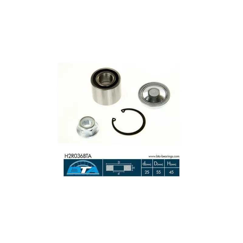 Roulement de roue arrière BTA H2R036BTA
