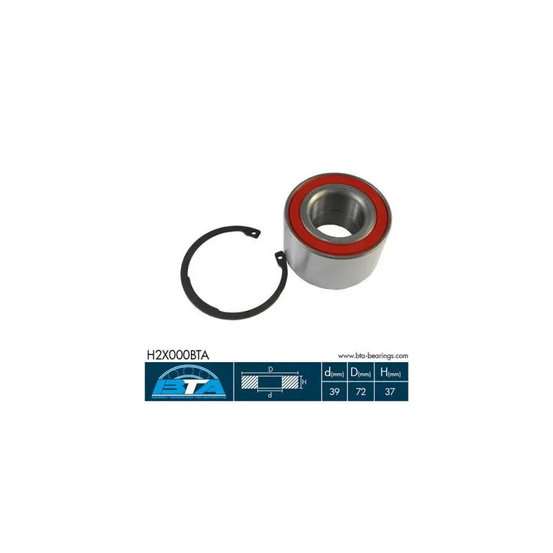 Roulement de roue arrière BTA H2X000BTA