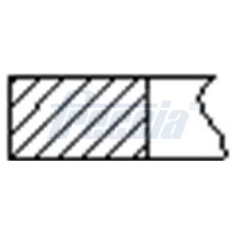 Jeu de segments de pistons FRECCIA FR10-245100