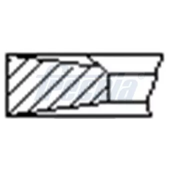 Jeu de segments de pistons FRECCIA FR10-357100