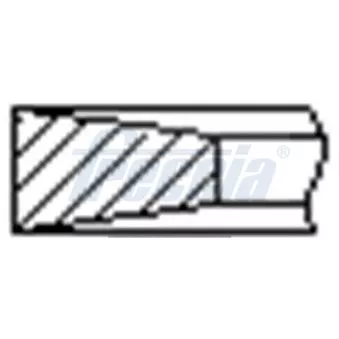 Jeu de segments de pistons FRECCIA FR10-370200