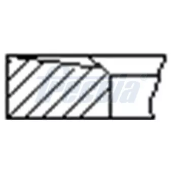 Jeu de segments de pistons FRECCIA FR10-901800