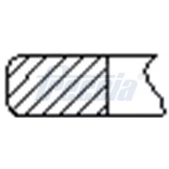 Jeu de segments de pistons FRECCIA FR10-975300